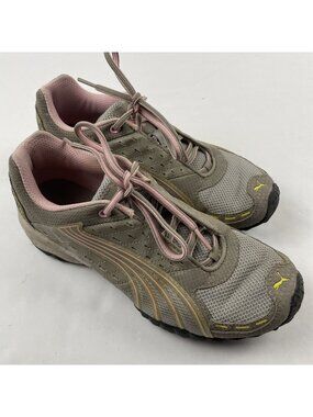 Puma Burmei 2 Athletic Shoes Women's 9 Running Low Top Lace Up Gray Pink